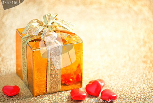 Image of presents and hearts