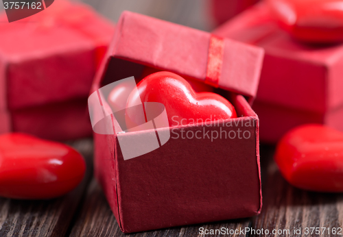 Image of presents and hearts