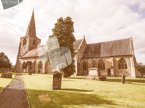 Image of St Mary Magdalene church in Tanworth in Arden vintage