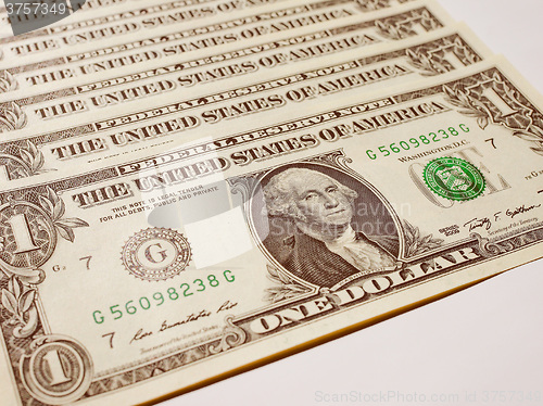 Image of Retro look Dollar notes 1 Dollar