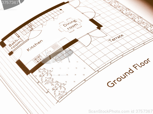 Image of  Technical drawing vintage