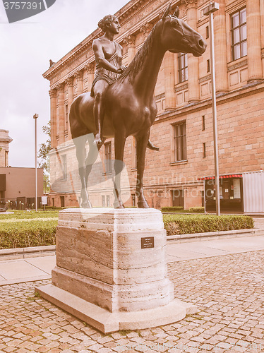 Image of Amazon statue vintage