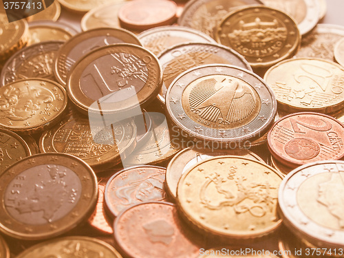 Image of  Euro coins vintage