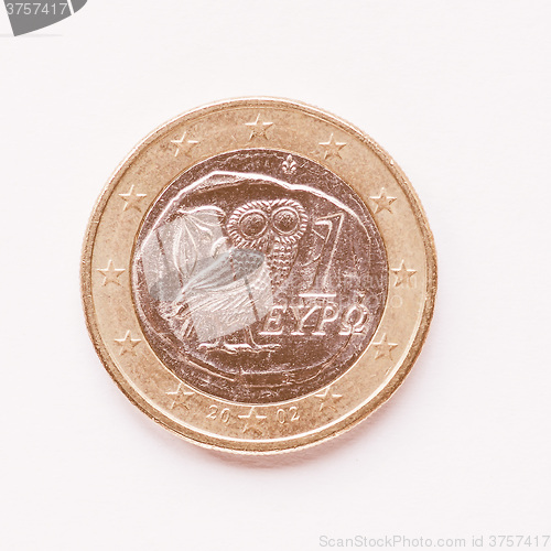 Image of  Greek 1 Euro coin vintage