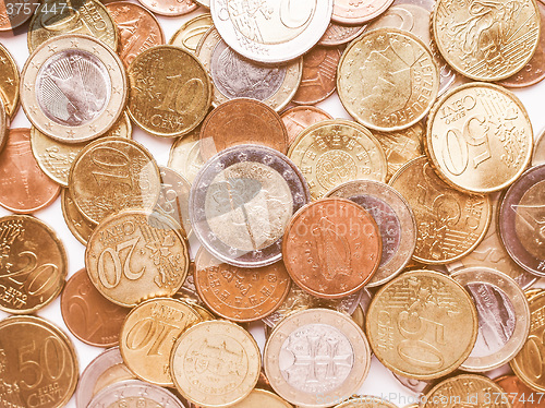 Image of  Euro coins vintage