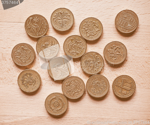 Image of  Pound coins vintage