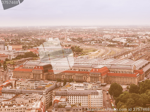 Image of Leipzig aerial view vintage