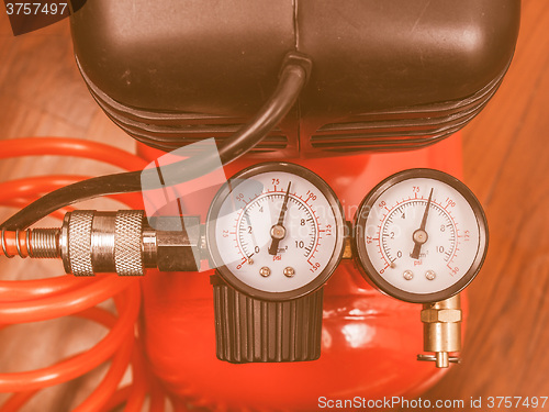 Image of  Air compressor manometer vintage