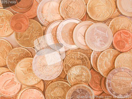 Image of  Euro coins vintage