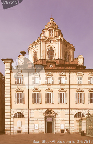 Image of San Lorenzo church, Turin vintage