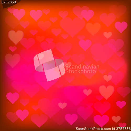 Image of Red Heart Background.