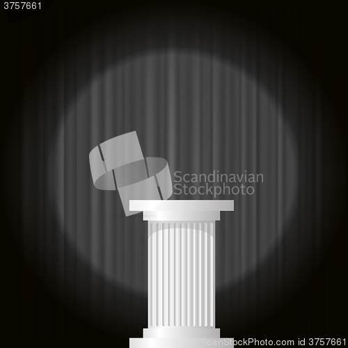 Image of White Marble Greek Column
