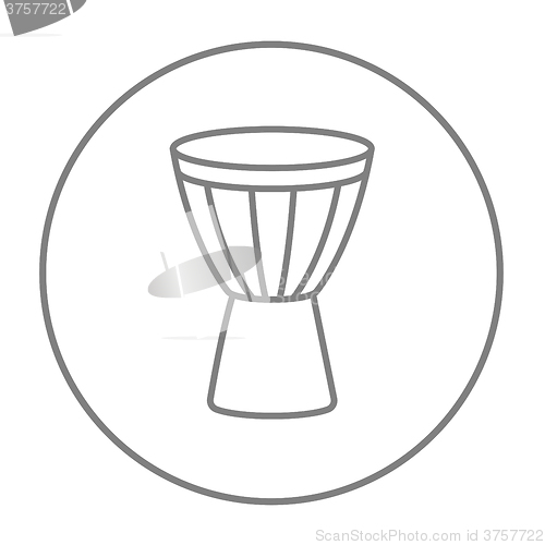 Image of Timpani line icon.