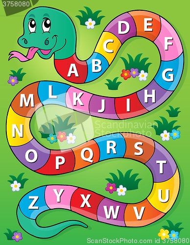 Image of Snake with alphabet theme image 2
