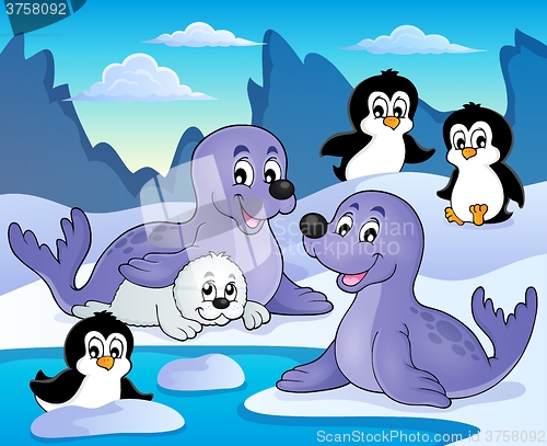 Image of Seals and penguins theme image 1