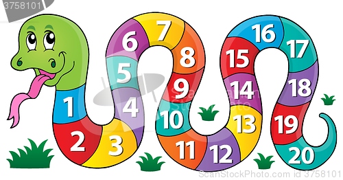 Image of Snake with numbers theme image 1