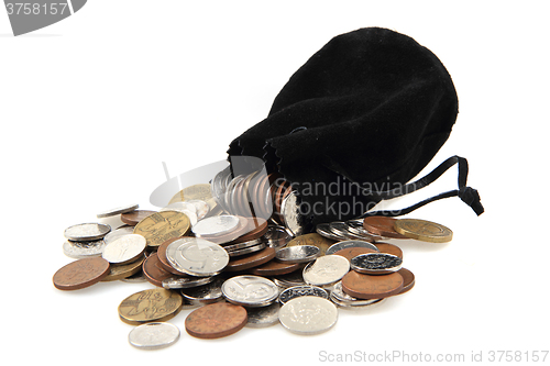 Image of czech coins isolated