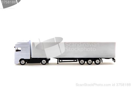 Image of white truck isolated