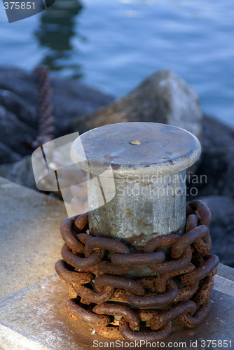 Image of tube with anchor chain