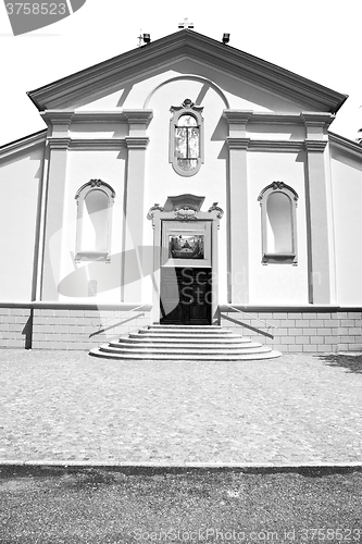 Image of old architecture in italy europe milan religion and sunlight
