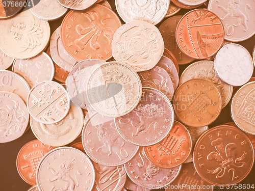 Image of  UK Pound coin vintage