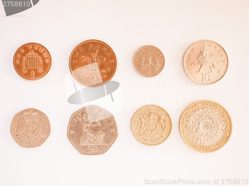Image of  Pound coin series vintage