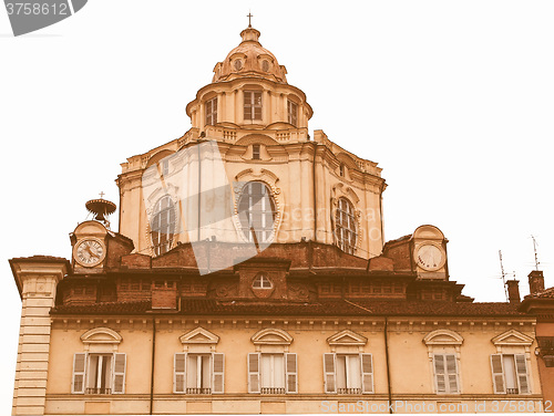 Image of San Lorenzo church, Turin vintage