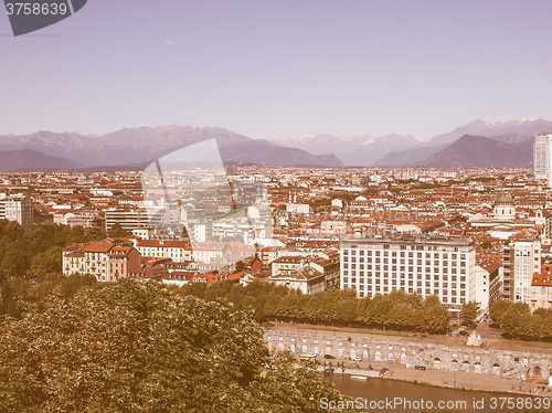 Image of Turin view vintage