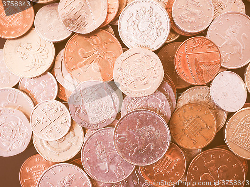 Image of  UK Pound coin vintage