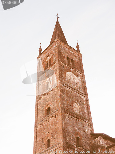 Image of San Domenico church in Chieri vintage
