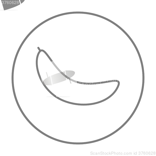 Image of Banana line icon.
