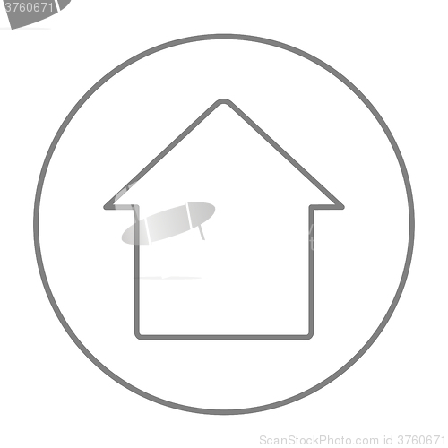 Image of House line icon.