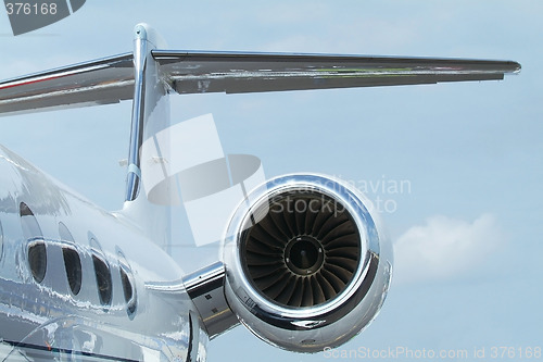 Image of Rewar detail of business jet