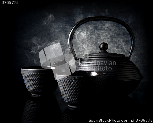 Image of Teapot with cups