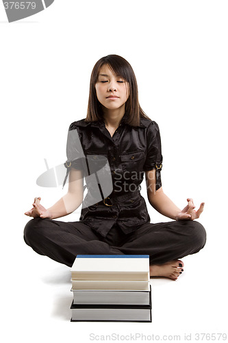 Image of Meditating student