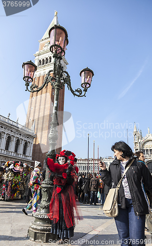 Image of Disguised Person - Venice Carnival 2012