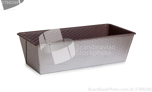 Image of Old baking dish isolated