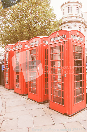 Image of London telephone box vintage