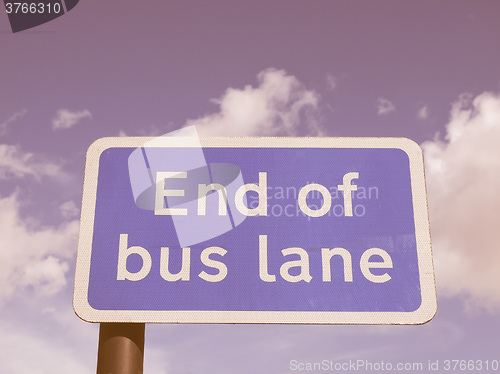 Image of  End of bus lane vintage