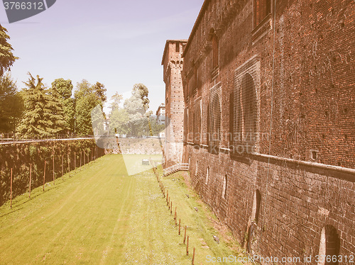 Image of Castello Sforzesco Milan vintage