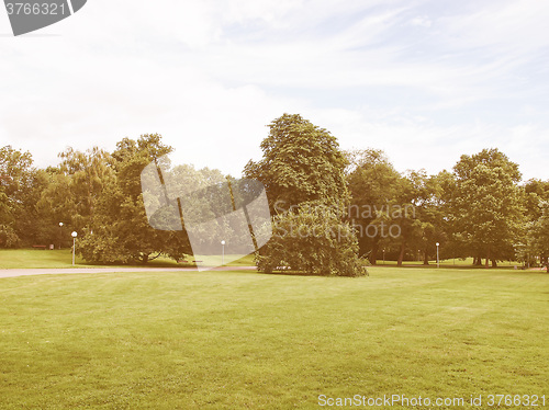 Image of Gardens in Stuttgart, Germany vintage