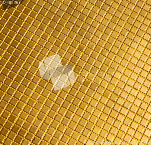 Image of  abstract cross metal gold in the temple bangkok