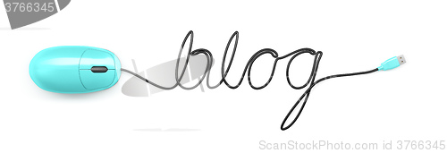 Image of mouse with cable text blog
