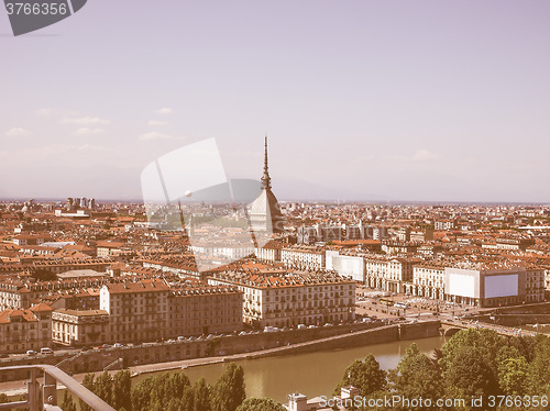 Image of Aerial view of Turin vintage