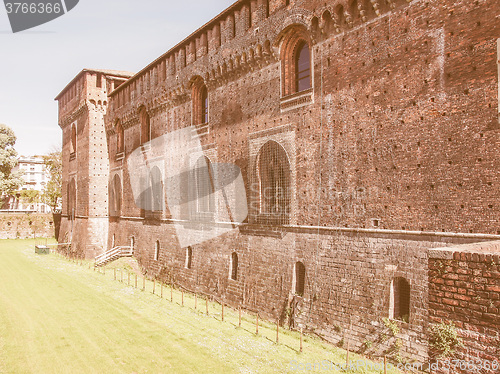 Image of Castello Sforzesco Milan vintage