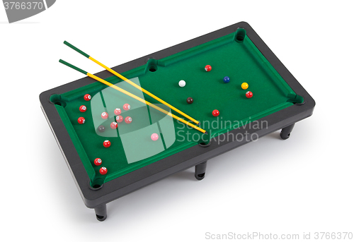 Image of Miniature billiard table