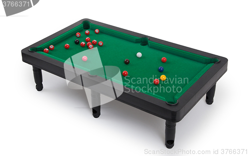 Image of Miniature billiard table