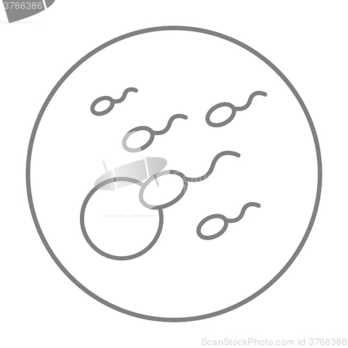 Image of Fertilization line icon.