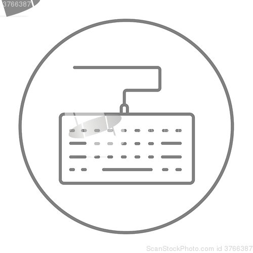 Image of Keyboard line icon.