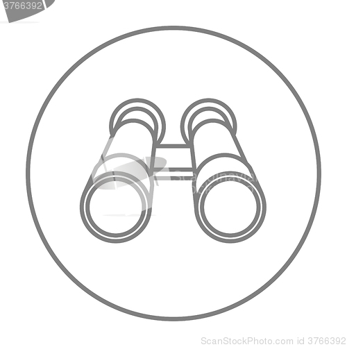 Image of Binocular line icon.